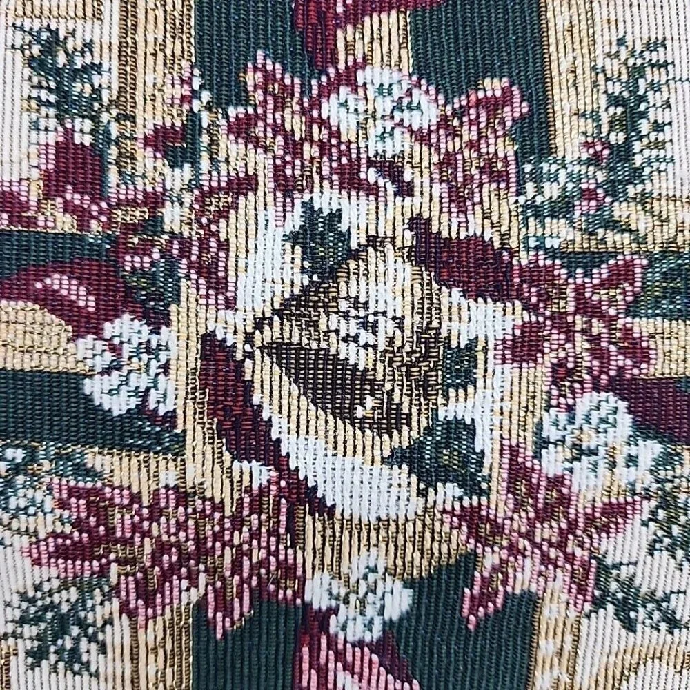 Christmas Needlepoint Decorative Throw Pillow Peace Joy Noel Cheer 16